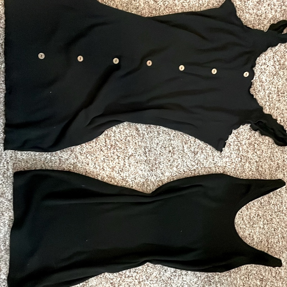 Two Black mini dresses